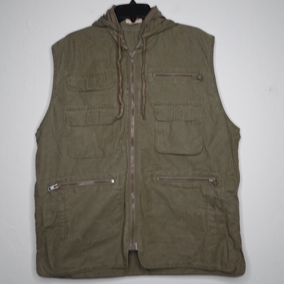 Vintage Banana Republic Safari Travel Vest –‎ Size XL Mill Valley Tag